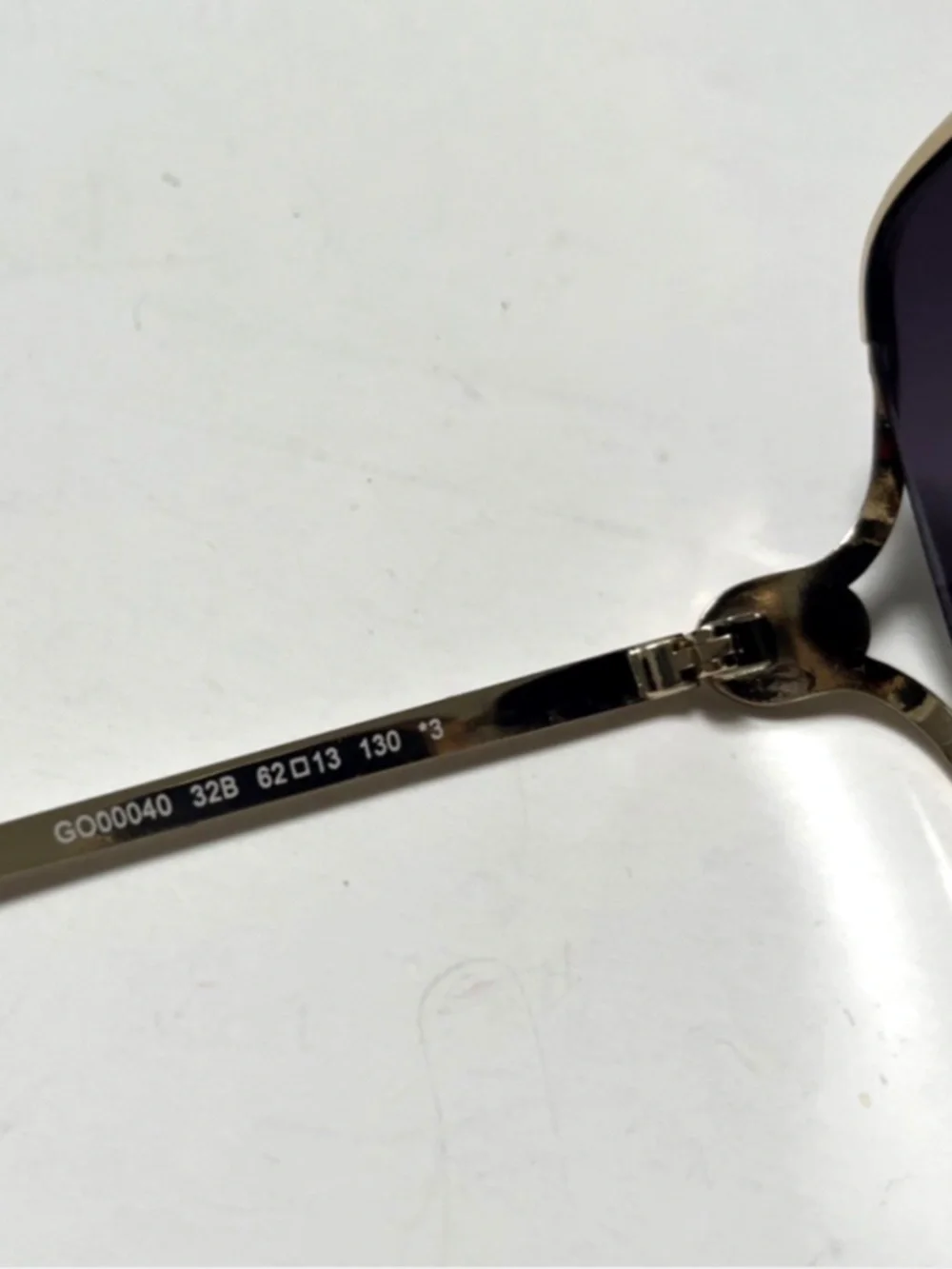 New GUESS Butterfly Oversized Sunglasses GO00040 Cut Out Black Gold Rhinestone